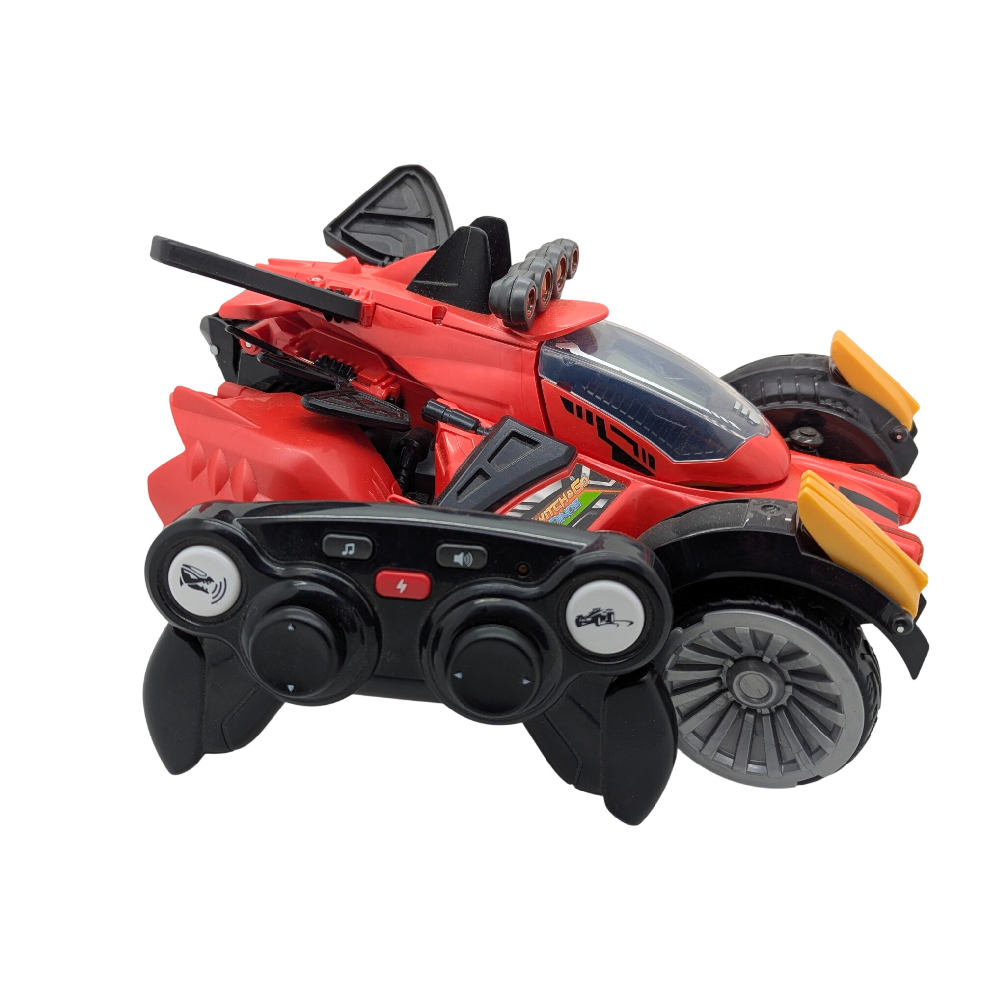 Buggy VTECH switch & GO DINOS Robot interactif radiocommandé Braxor le méga Stégosaure transformable en buggy Très bon état -  reconditionné disponible sur Label Emmaüs